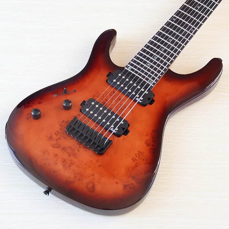 Left Handed 8 String Electric Guitar, Mahogany Body, Maple Neck, 24 Frets Fingerboard image 1
