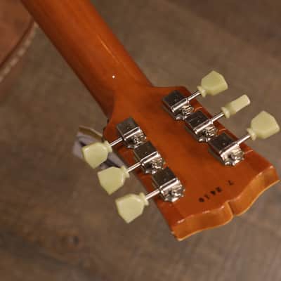 2012 Gibson Les Paul Custom Shop Standard 1957 Reissue Lefty Electric Guitar Gold + COA OHSC image 21