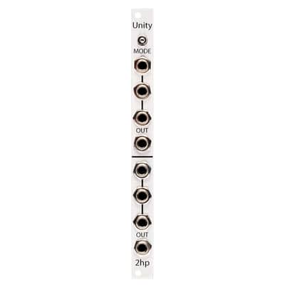 2hp UNITY Eurorack Mixer Module (Silver) image 1