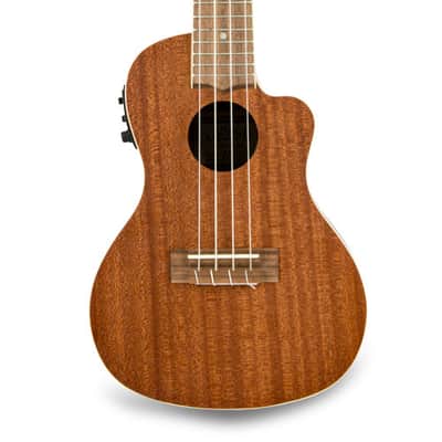 LANIKAI  MA-CEC - Mahogany Laminate Concert w EQ/Padded gigbag image 2