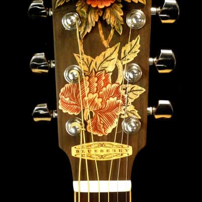 Blueberry Handmade Acoustic Guitar Grand Concert with Balinese Rosewood and Balinese Koa image 4