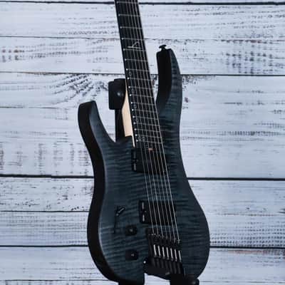 Legator Ghost G7FSSL Left Hand 7-String Electric Guitar | Black Flame image 4