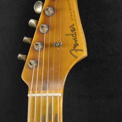 Mint Fender Custom Shop Limited Edition Red Hot Stratocaster Super Heavy Relic - Aged White Blonde image 4