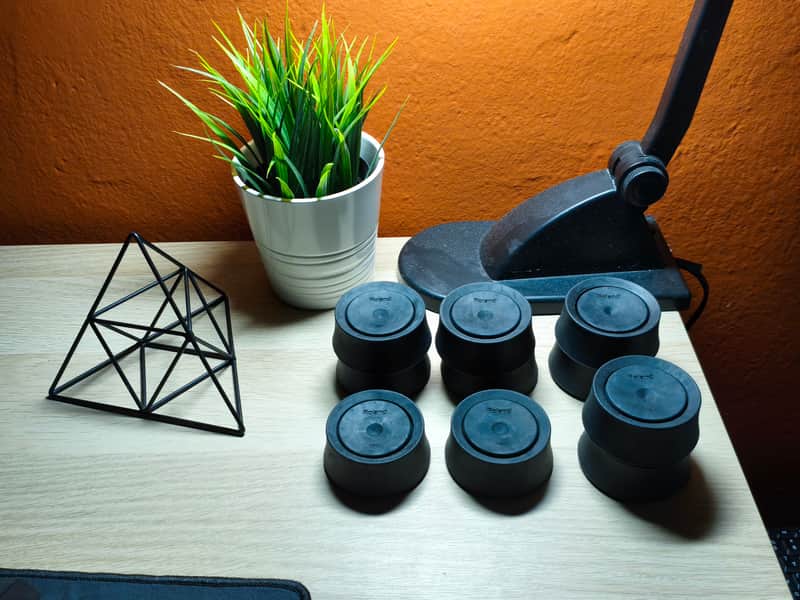 10 pieces Roland NE-1 Noise Eater V-Drum Sound Isolation Foot 2010s - Black image 1