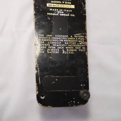 Vintage 1960's Vox V846 Made in Italy Guitar Wah Pedal, Original, Priced To Sell image 10