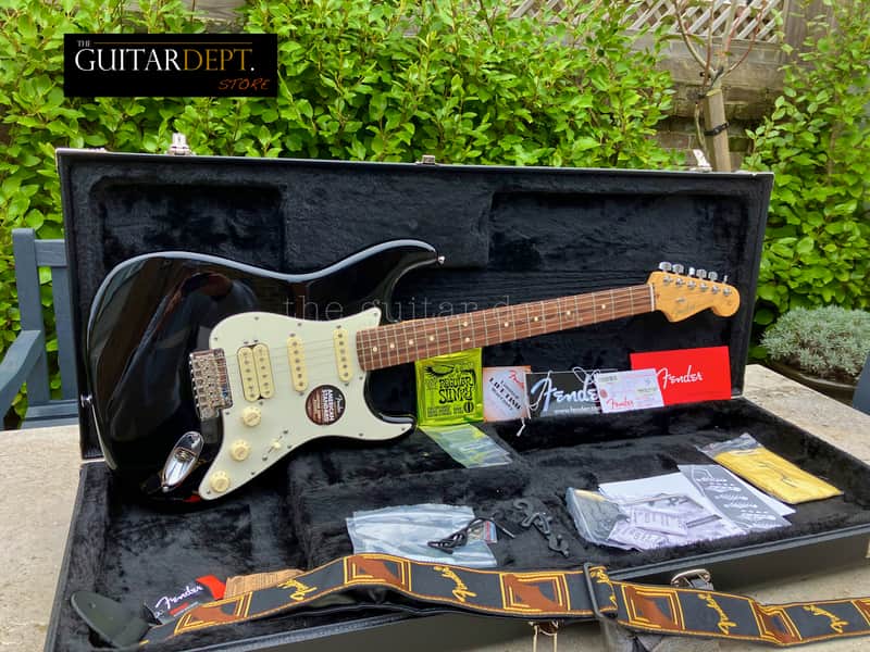 ♚ PRISTINE ♚2014 Fender American Standard Stratocaster HSS *USA♚BLACK♚Custom Shop PuPs image 1