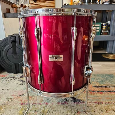 Yamaha 9000 Series Recording Custom Drum Kit 22-16-13-12" in Garnet Red - Birch Shells Made In Japan 1982 image 10