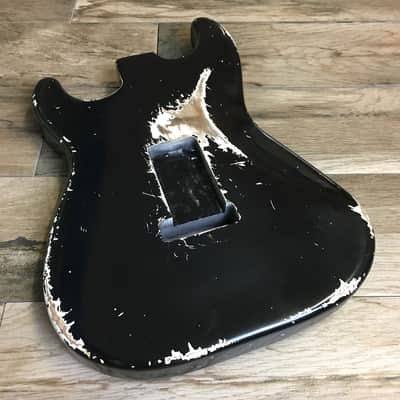 Made to Order - FRANCHIN Mercury F guitar body Relic Aged 100% Nitro Lacquer (Sunburst/ Black/ White/ Blue/ Green/ Yellow/ Red/ Pink/ Burgundy/ Purple/ Gold/ Silver, etc.) Basswood Poplar Stratocaster-Strat-S-Style F-hole Thinline Made in Italy image 12