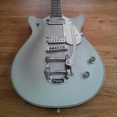 Gretsch G5246T Double Jet with Bigsby - Silver Sparkle image 2