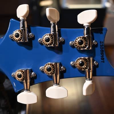 PRS Wood Library S2 McCarty 594 Thinline 85/15s and Ebony Board - Space Blue #5487 image 11