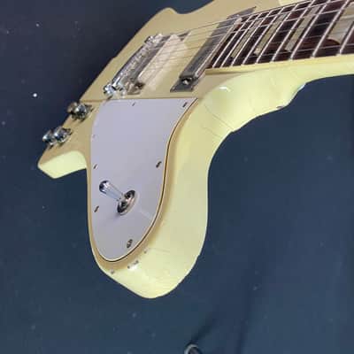 Video! Goofed 2021 Gibson Custom Shop Murphy Lab '64 Johnny Winter Signature Firebird V Polaris White Aged image 23