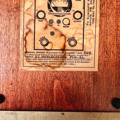 Retro Mechanical Labs Custom Electron Fuzz -Distortion Box-Lightly Used w/SKB Case image 12