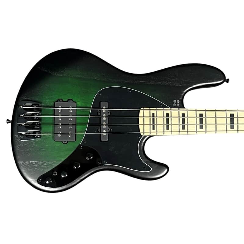 Sandberg Cal. TM-4 Superlight, Green Burst with Maple Neck/ Maple FB, Black Blocks 6.3 LBS *IN STOCK* image 1