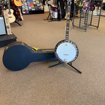 Crestwood 5 String Resonator Banjo 1970s - Mahogany image 2