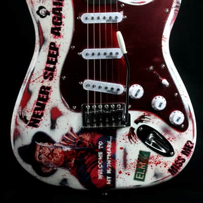 Custom Painted  and Upgraded Fender Squier CXS Strat With Matching Headstock-Aged and Relic'ed image 1