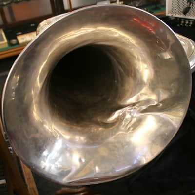 1960's Besson 3 Valve Vintage Bb Tuba 17" Bell Silver "50 Medals of Honor" image 8
