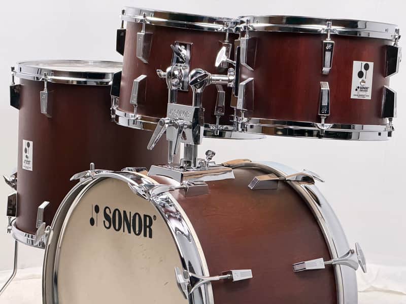 Sonor 20/12/13/16" Early 80's Phonic Drum Set - Red Mahogany Veneer image 1