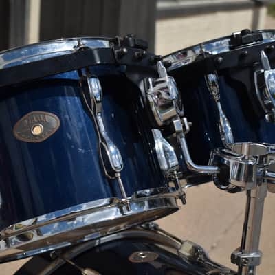 Used Tama Rockstar 10, 12, 16, 22 Drum Kit in Midnight Blue image 4
