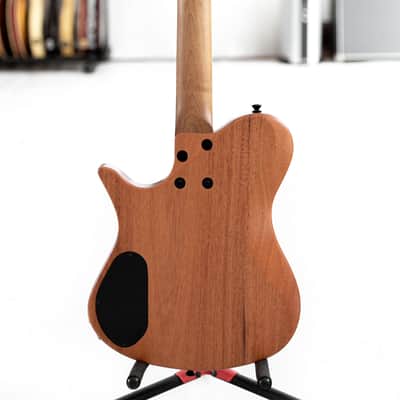 2019 Kiesel Zeus Mahogany Headless Guitar in Natural image 3