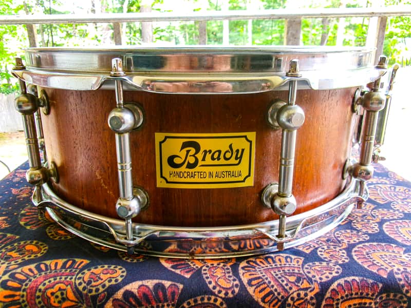 Brady 14x5.5 Jarrah Stave Snare Drum Early ’90s image 1