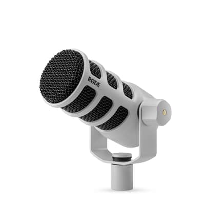 RODE PodMic Cardioid Dynamic Podcast Microphone, White image 4