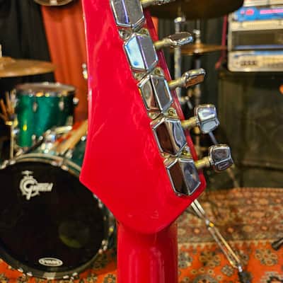 1980s Rockster Super Strat Red Graffiti Factory Graphics MIK image 7