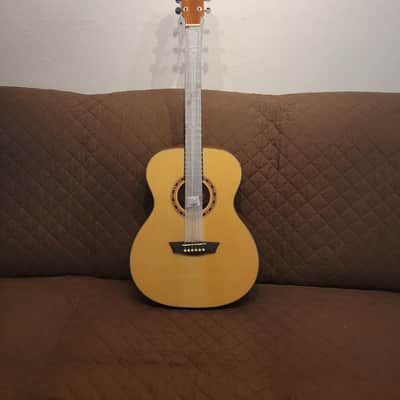 Washburn AF5K Apprentice Series Folk Body Spruce Top Mahogany Neck 6-String Acoustic Guitar w/Hard Case image 3