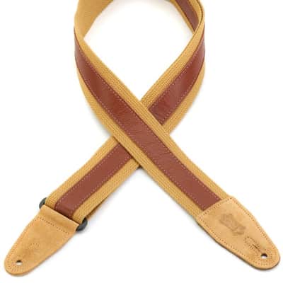 Levy's MC2CG 2-inch Cotton Combo Guitar Strap - Tan image 2