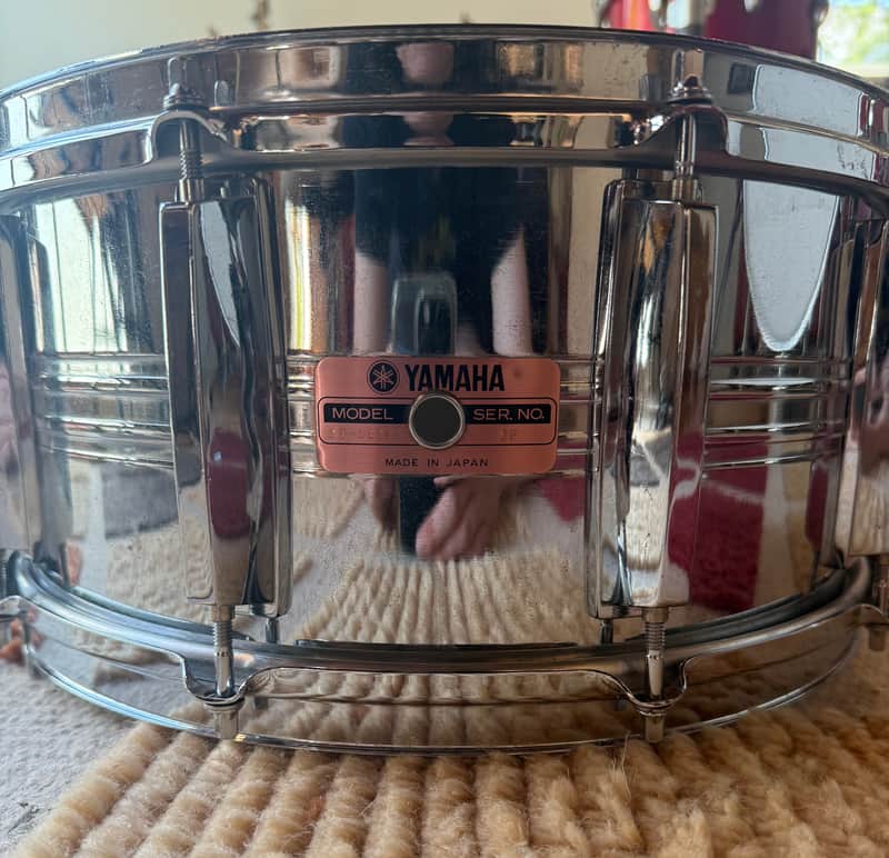Yamaha SD-965MA Seamless 6.5x14 Steel Snare Drum 1980s image 1