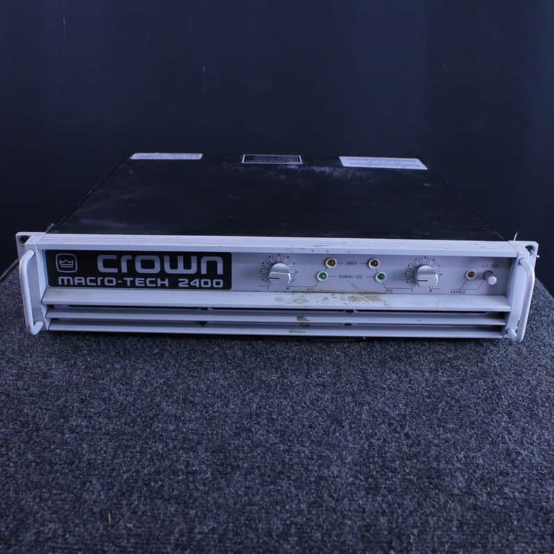 Crown Macro-Tech 2400 2-Channel Power Amplifier 2000s - Silver image 1