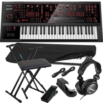 Roland JD-XA Analog/Digital Synthesizer, Keyboard Stand, Bench, Nektar NX-P, Sustain Pedal, Keyboard Cover, Tascam TH02, (2) 1/4 Cables Bundle