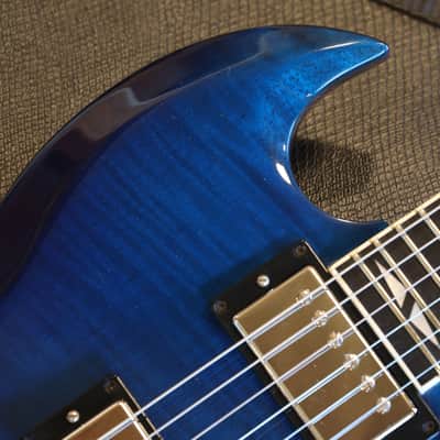 2006 Gibson SG Supreme Electric Guitar Figured Blue Burst + OHSC image 3