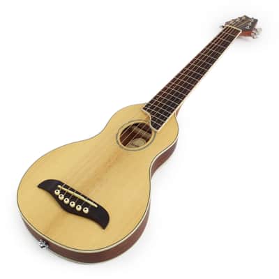Washburn RO10E Rover Acoustic-Electric Travel Guitar in Natural with Case image 6