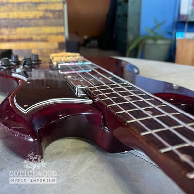 Vintage 1970s Greco EB420 Bass Guitar – Cherry Red (Made in Japan) image 23