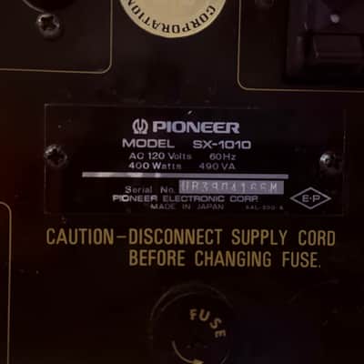 ✨ Pioneer SX-1010 Vintage Stereo Receiver – 100 WPC Flagship – Professionally Serviced – Warm White LED – Made in Japan image 13