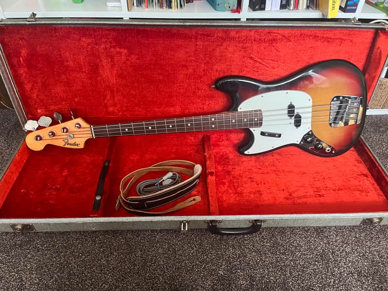 Fender Mustang Bass left handed 1975 mega rare image 1