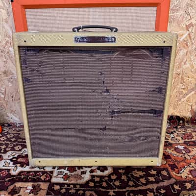 Vintage 1991 Fender Bassman 5F6-A 4x10 Tweed RI Valve Amplifier *Ex Eric Clapton* image 1