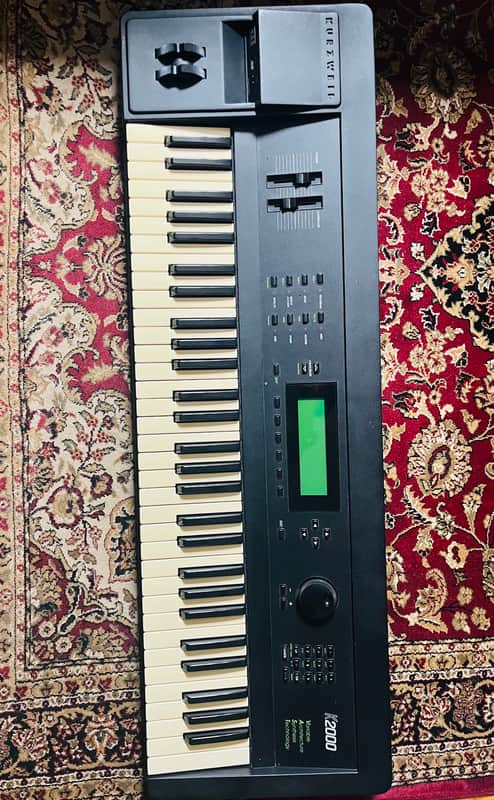 Kurzweil K2000 61-Key Digital Workstation Synthesizer 1990s - Black image 1