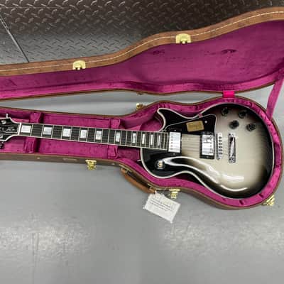 Gibson Les Paul Custom 2017 SilverBurst Custom Shop Case COA Papers Goodies American Made in USA_245 image 1
