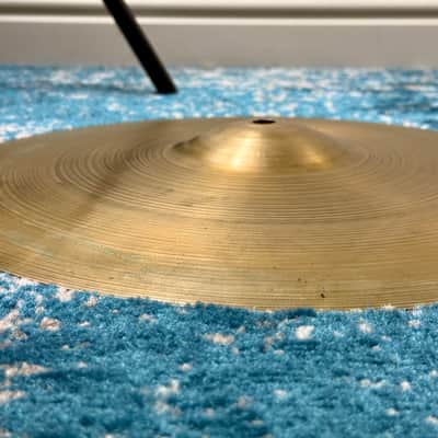 PAPER THIN 14” 1950s Small Stamp Zildjian A VINTAGE Hihats 688g 870g image 4