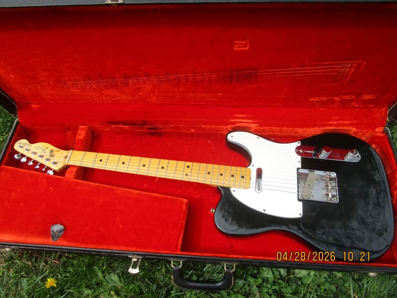 Fender Telecaster Guitar, 1978, Black Finish, Case, Excellent Condition image 1