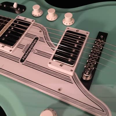 Metropolitan Tanglewood Custom Left Handed 1997 Pearl Aqua Blue image 2