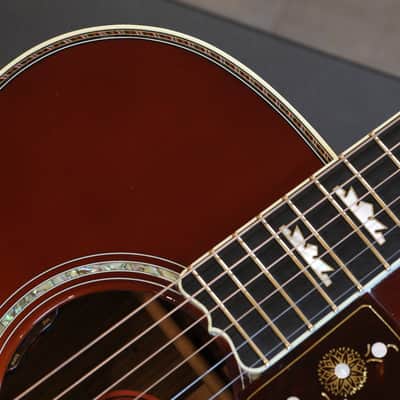 Minty! 2023 Gibson Custom Shop SJ-200 Deluxe Acoustic Guitar Rosewood Burst + OHSC image 3