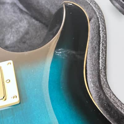 Paul Reed Smith PRS SE Hollowbody II Piezo Electric Guitar w/ Case - Peacock Blue Burst image 10