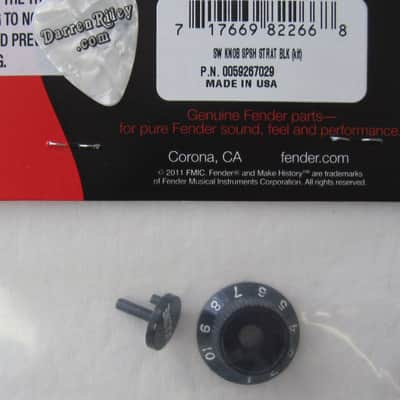 Fender Black S-1 Knob for Stratocaster USA 0059267029 image 2