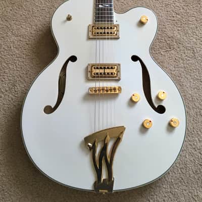 Washburn Washington J9 1997 Cream White Gretsch Style image 2