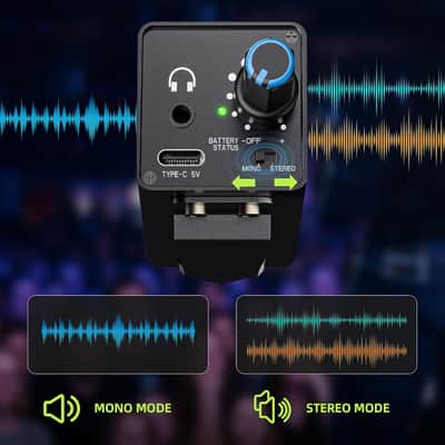 LEKATO P30 Rechargeable In-Ear Monitor Amp - XLR/TRS Combo, Mono/Stereo image 4