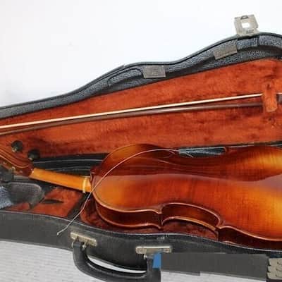 Josef Lorenz Luby (Schonbach) 4/4 Violin, Czech, Glasser bow. Very Good Cond image 14