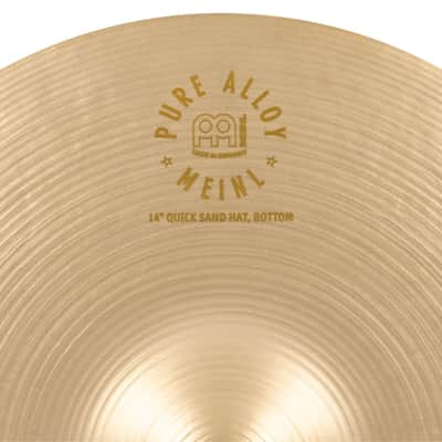 Meinl PA14QSH Pure Alloy Sand Hat 14" Benny Greb Signature - HiHat image 10