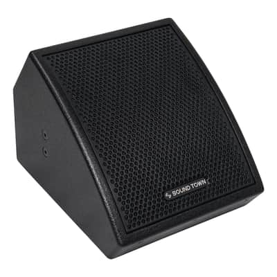 CARME-U8MB | 8" Coaxial Passive 2-way Pro PA DJ Stage Commercial Monitor Surface-Mount Speaker, Black, Live Sound, Bar, Church image 2